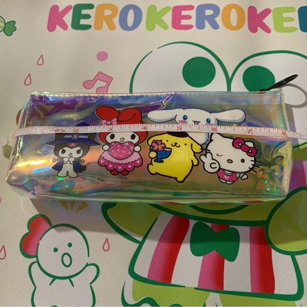 Sanrio Characters Holographic Clear Zip Pencil Pouch